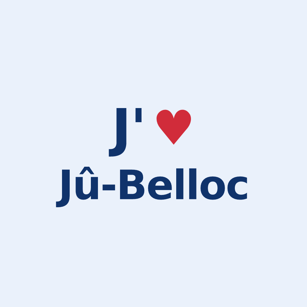 Sticker personnalisé Jû-Belloc — design J'aime Jû-Belloc