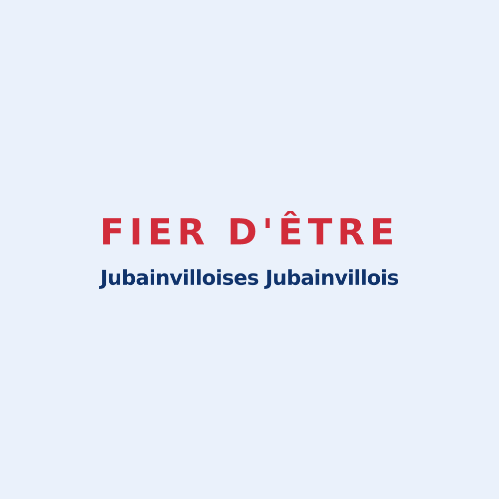 Sticker « Fier d'être Jubainvilloises Jubainvillois » — design pour Jubainville