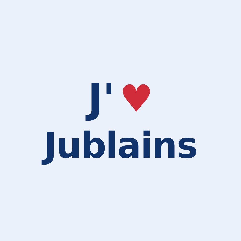 Sticker personnalisé Jublains — design J'aime Jublains