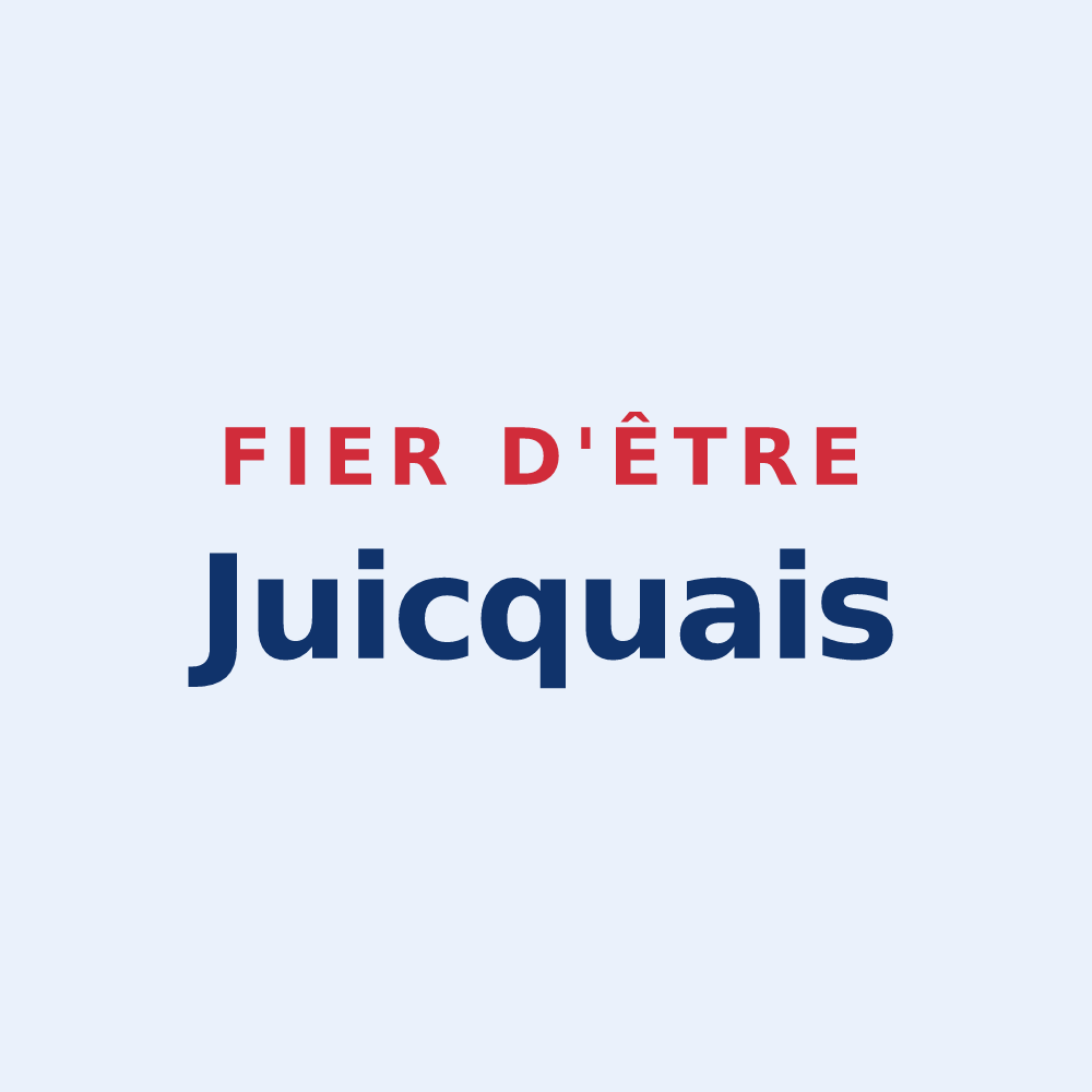 Sticker « Fier d'être Juicquais » — design pour Juicq
