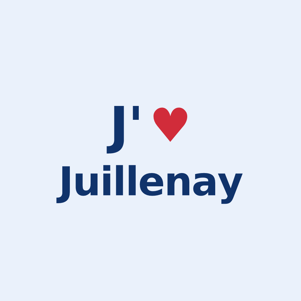 Sticker personnalisé Juillenay — design J'aime Juillenay