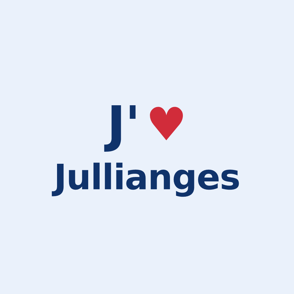 Sticker personnalisé Jullianges — design J'aime Jullianges