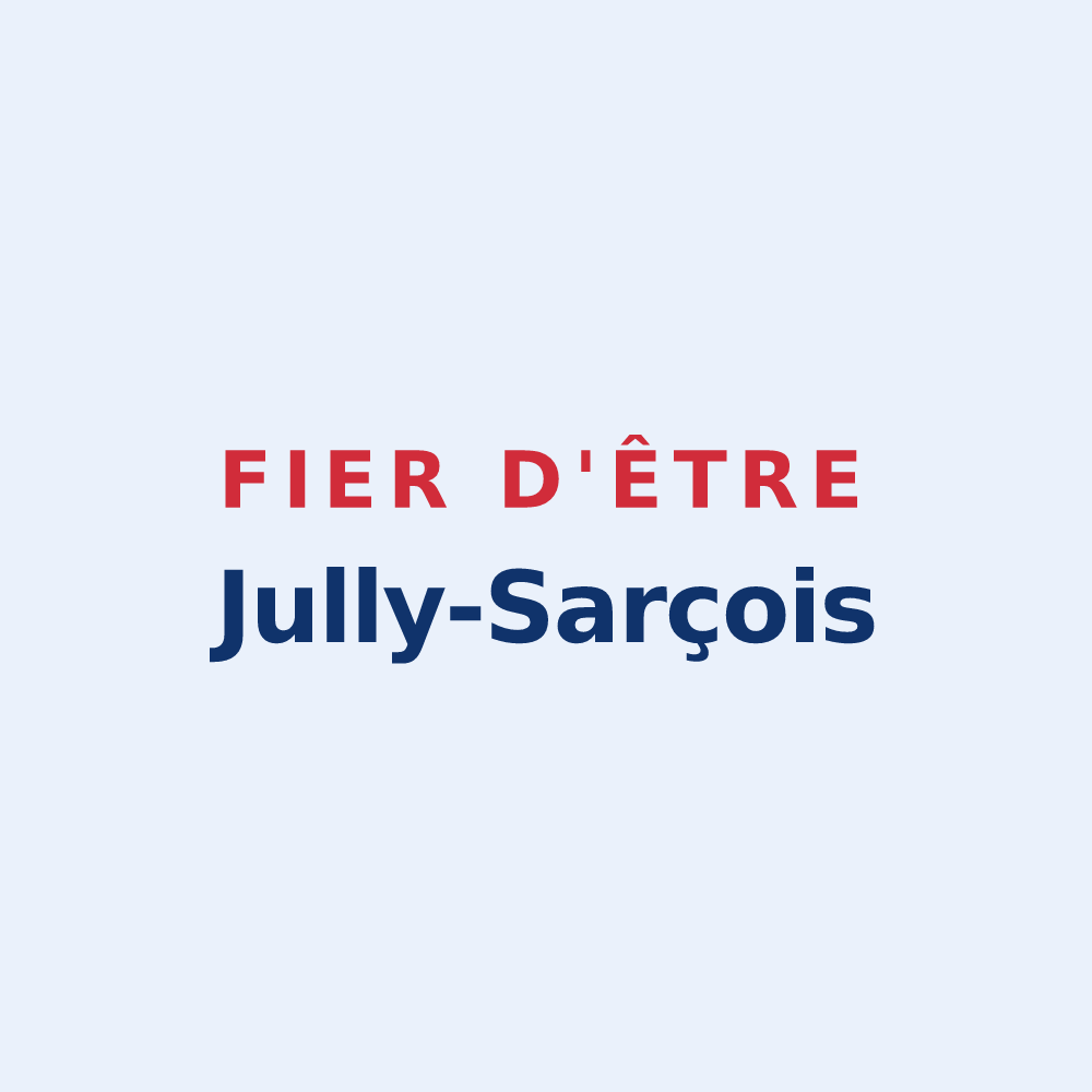 Sticker « Fier d'être Jully-Sarçois » — design pour Jully-sur-Sarce