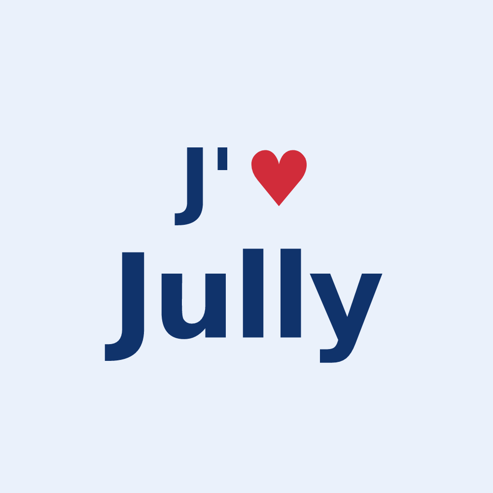 Sticker personnalisé Jully — design J'aime Jully