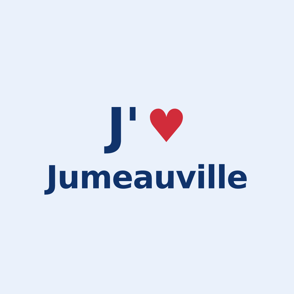 Sticker personnalisé Jumeauville — design J'aime Jumeauville