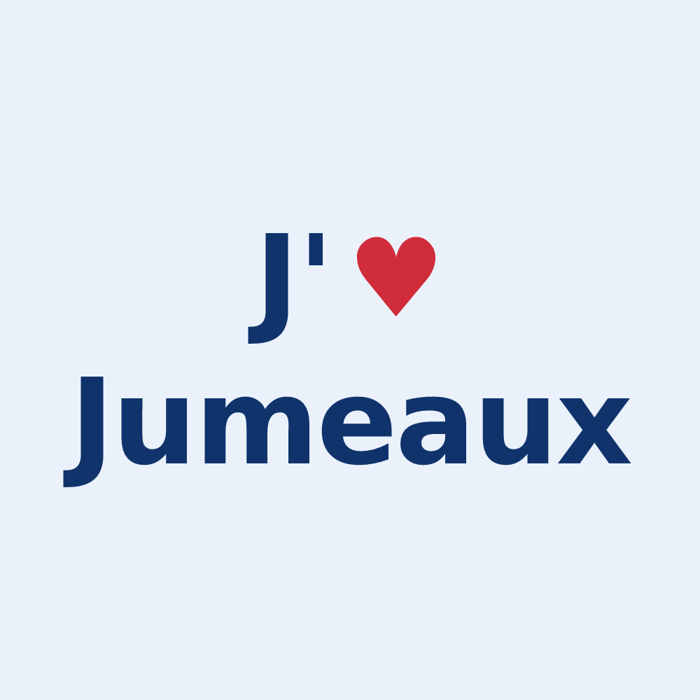 Sticker personnalisé Jumeaux — design J'aime Jumeaux