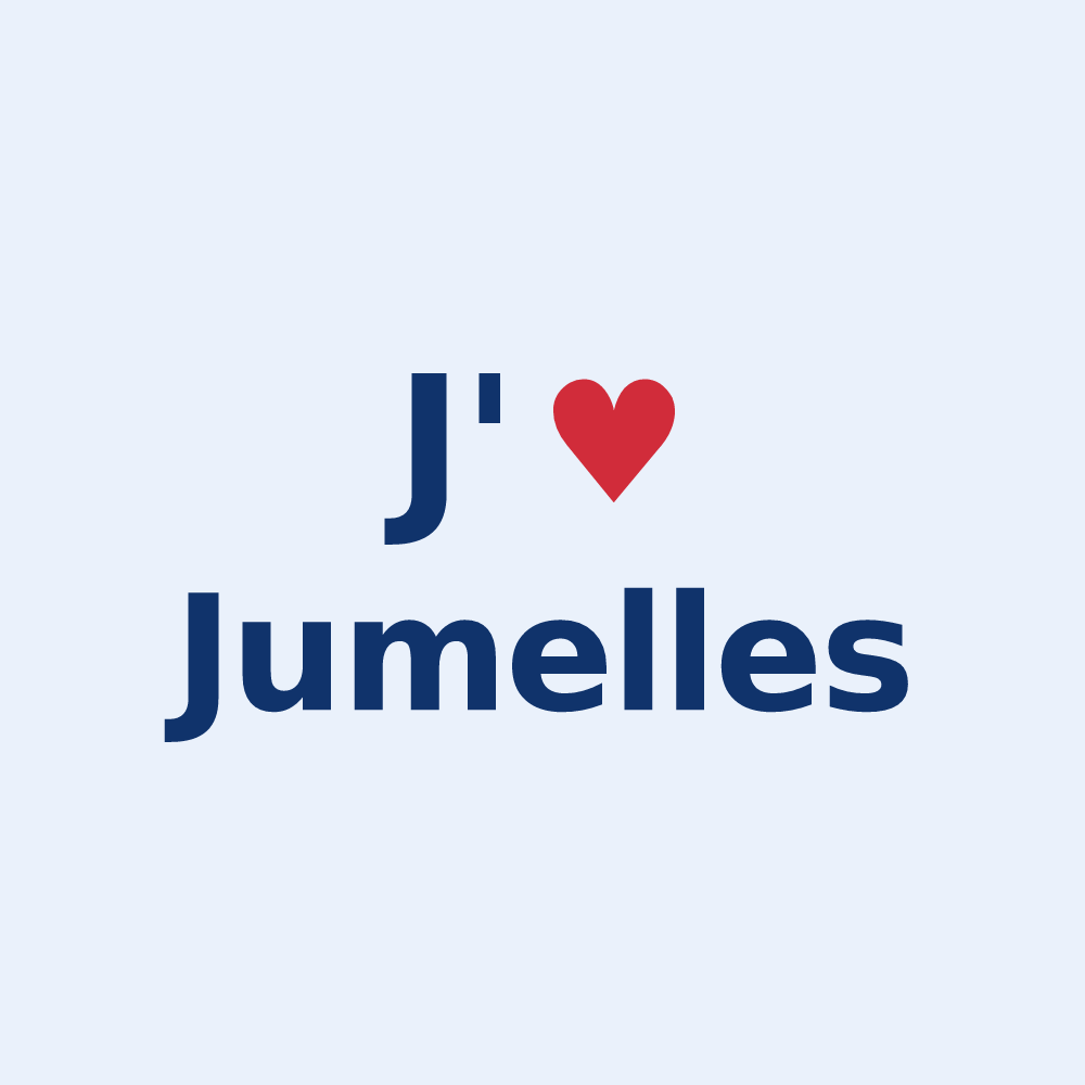 Sticker personnalisé Jumelles — design J'aime Jumelles