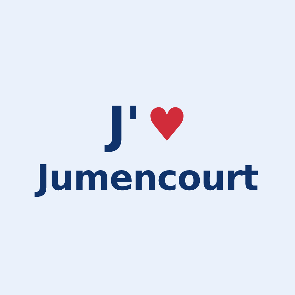 Sticker personnalisé Jumencourt — design J'aime Jumencourt