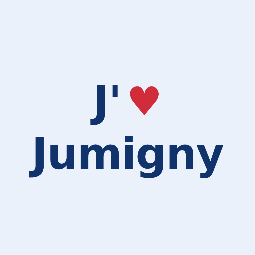 Sticker personnalisé Jumigny — design J'aime Jumigny