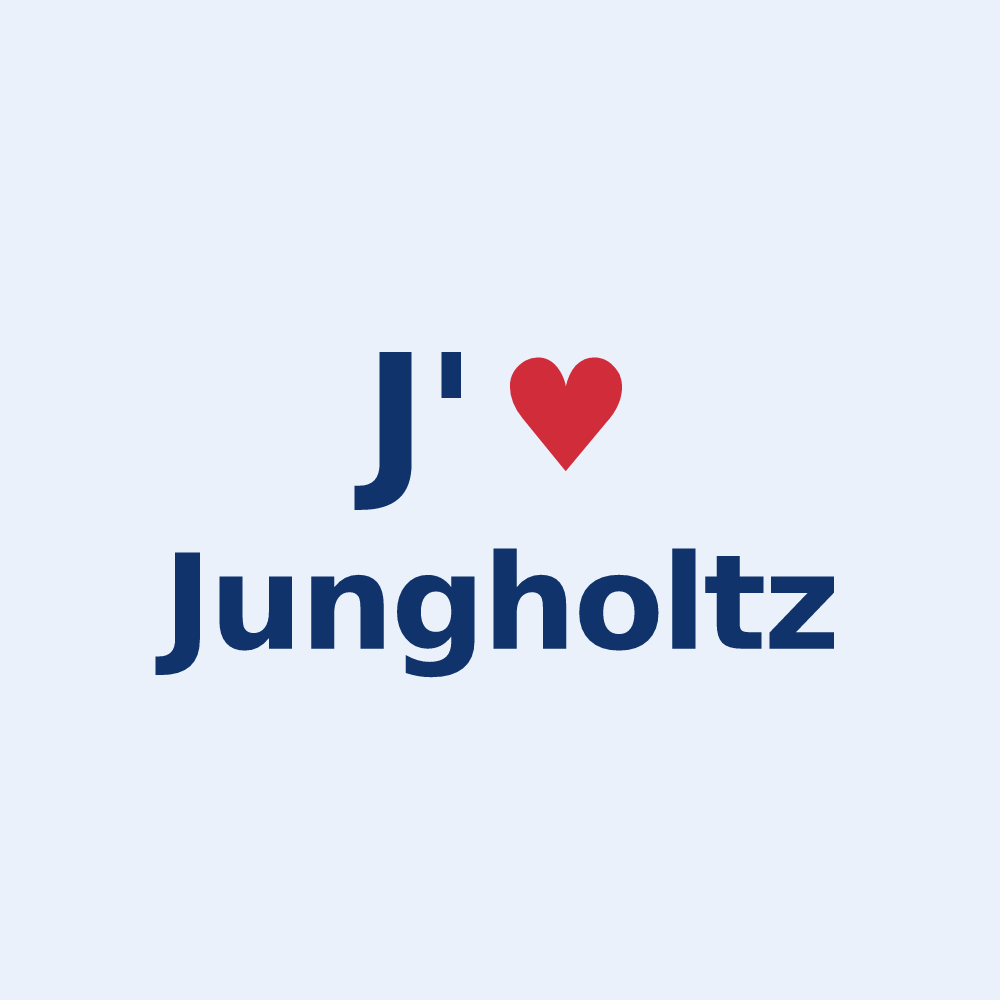 Sticker personnalisé Jungholtz — design J'aime Jungholtz
