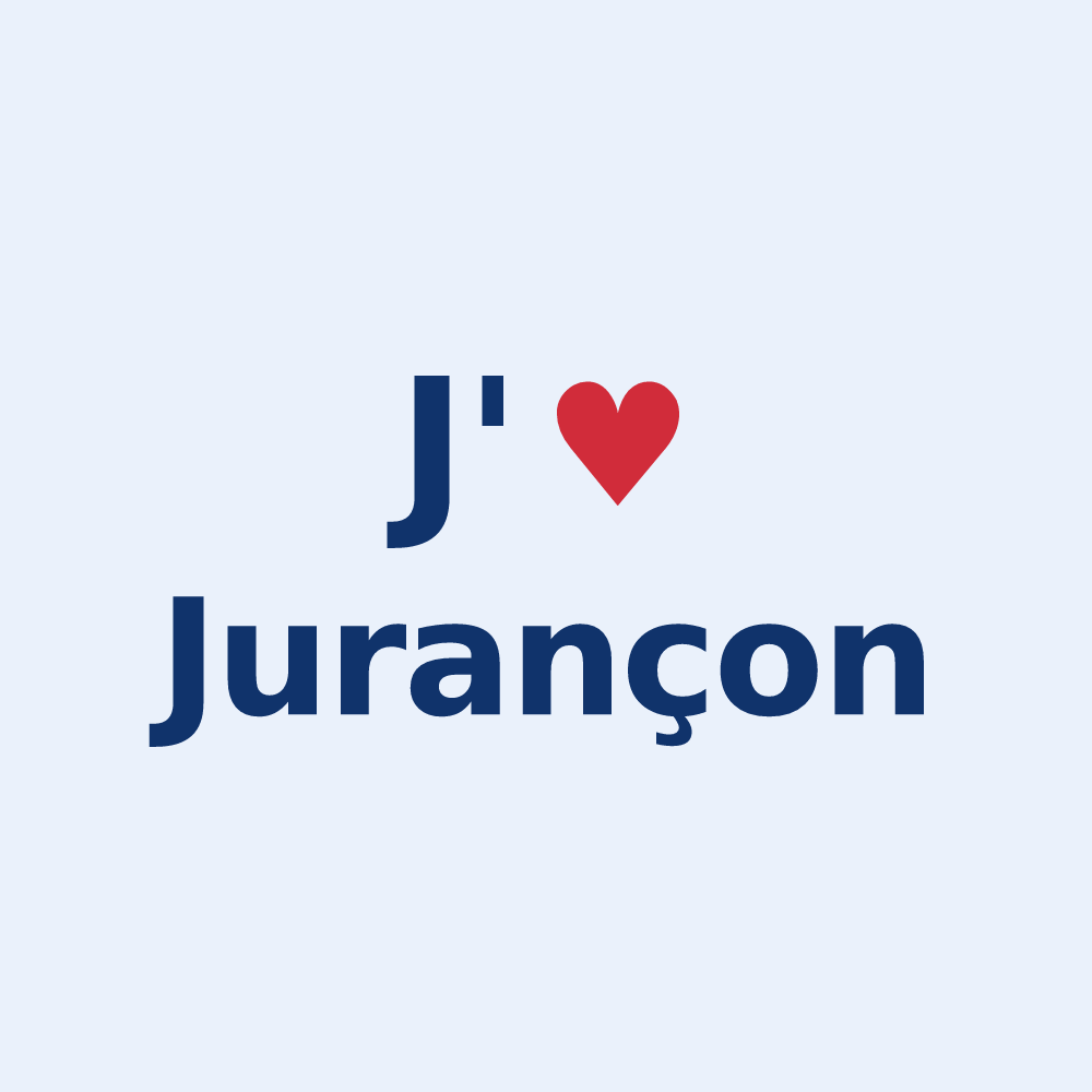Sticker personnalisé Jurançon — design « J'aime Jurançon » imprimé sur le sticker