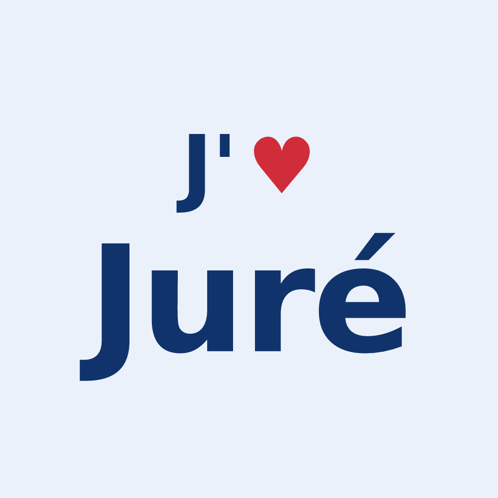 Sticker personnalisé Juré — design J'aime Juré