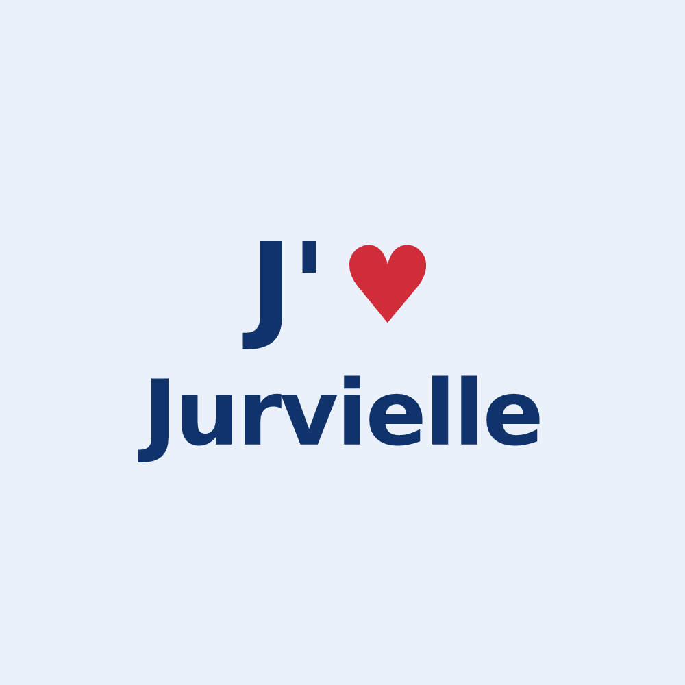 Sticker personnalisé Jurvielle — design J'aime Jurvielle