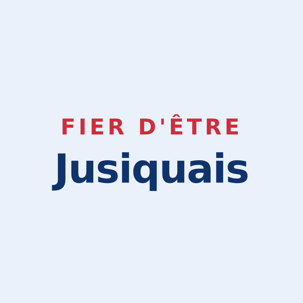 Sticker « Fier d'être Jusiquais » — design pour Jusix