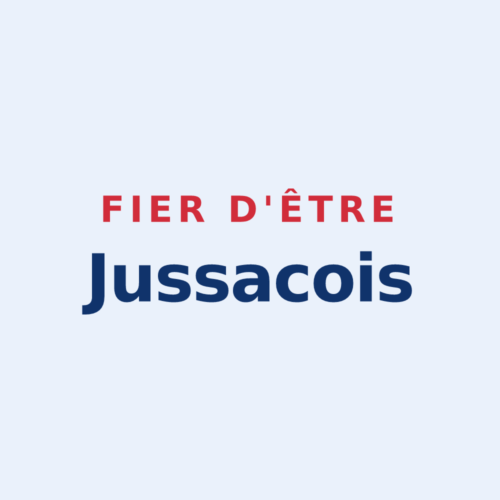 Sticker « Fier d'être Jussacois » — design pour Jussac