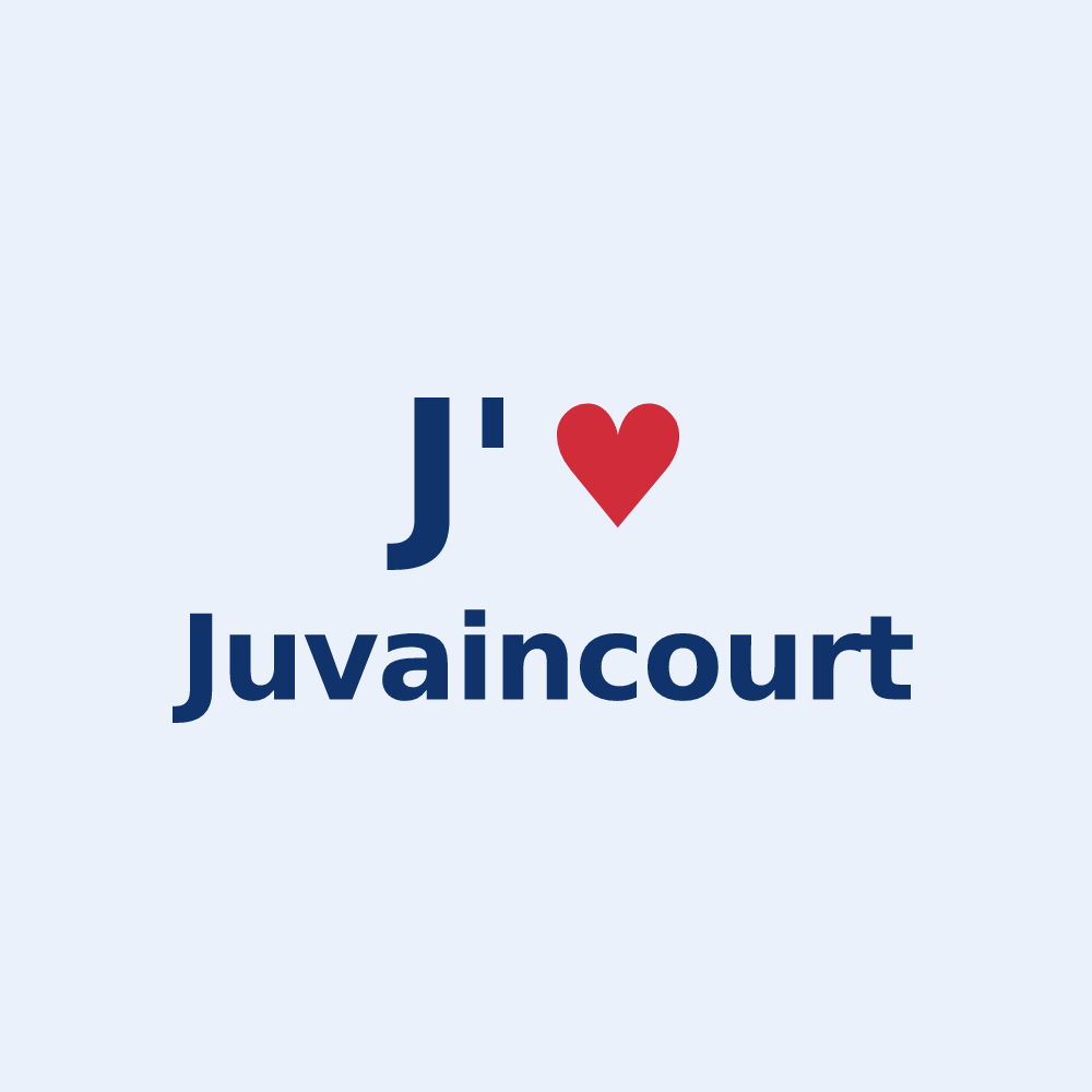 Sticker personnalisé Juvaincourt — design J'aime Juvaincourt