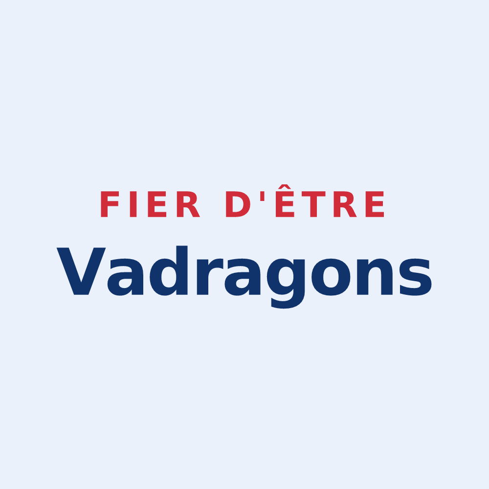 Sticker « Fier d'être Vadragons » — design pour Juzanvigny