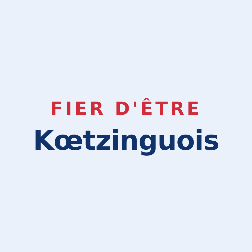 Sticker « Fier d'être Kœtzinguois » — design pour Kœtzingue