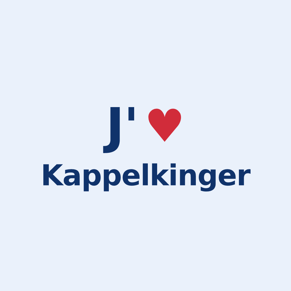 Sticker personnalisé Kappelkinger — design J'aime Kappelkinger