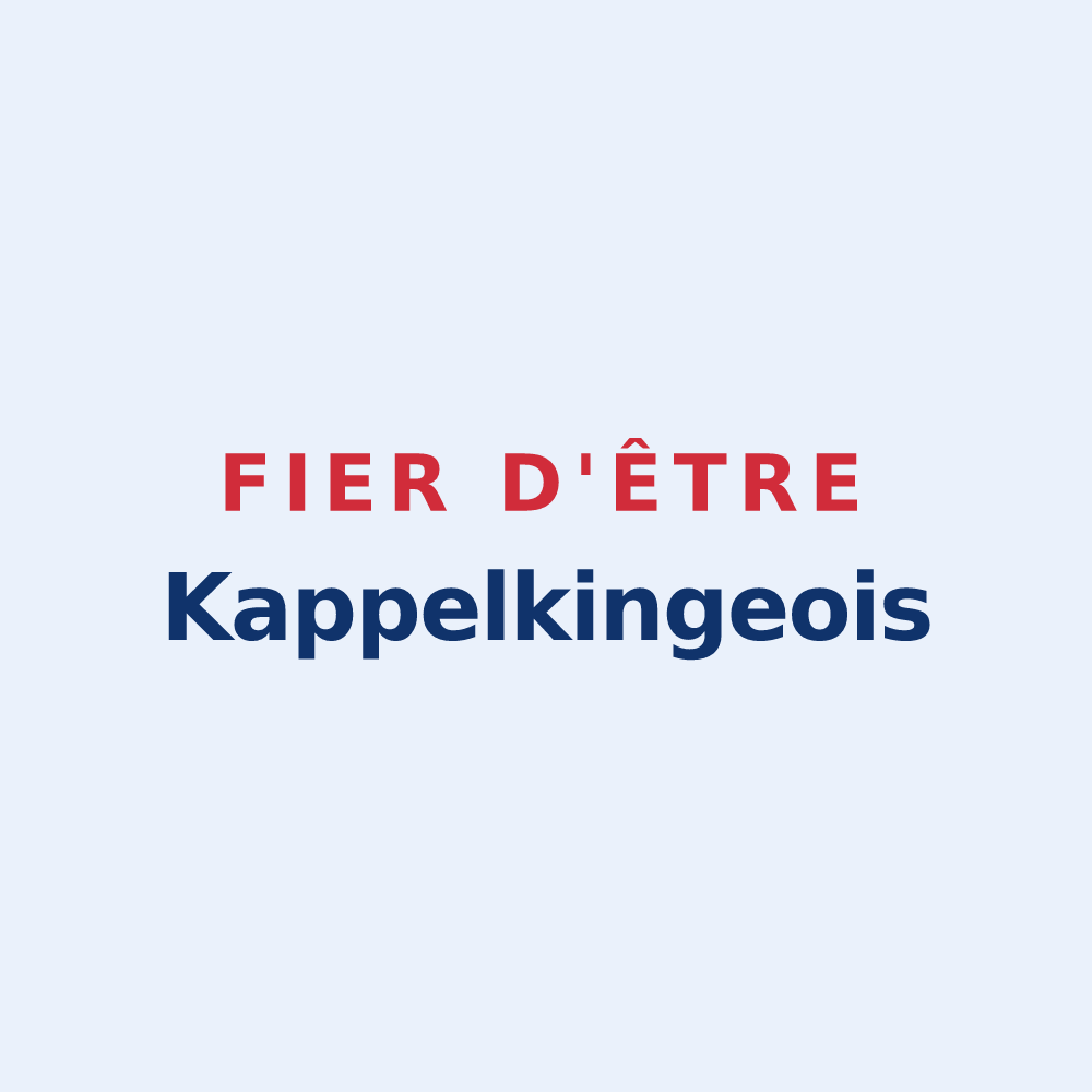 Sticker « Fier d'être Kappelkingeois » — design pour Kappelkinger