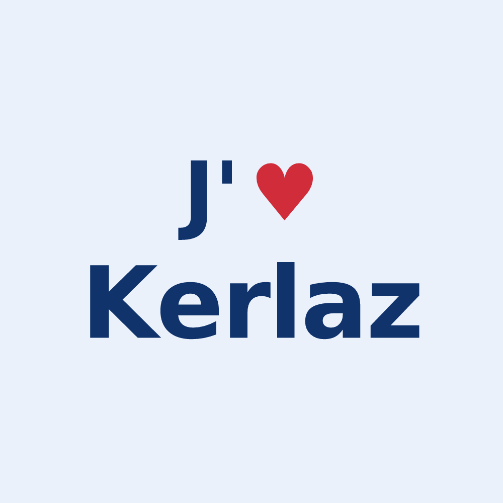 Sticker personnalisé Kerlaz — design J'aime Kerlaz