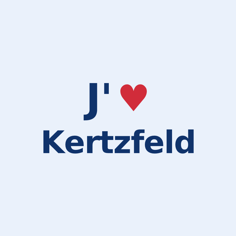 Sticker personnalisé Kertzfeld — design J'aime Kertzfeld