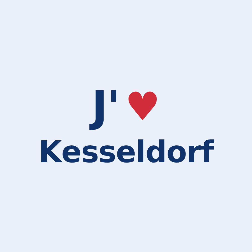 Sticker personnalisé Kesseldorf — design J'aime Kesseldorf