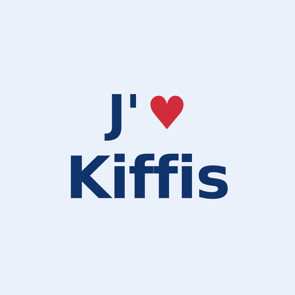 Sticker personnalisé Kiffis — design J'aime Kiffis