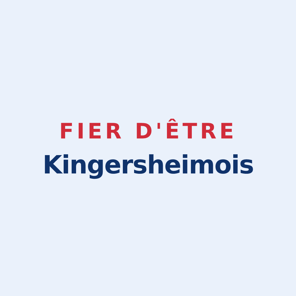Sticker « Fier d'être Kingersheimois » — design pour Kingersheim