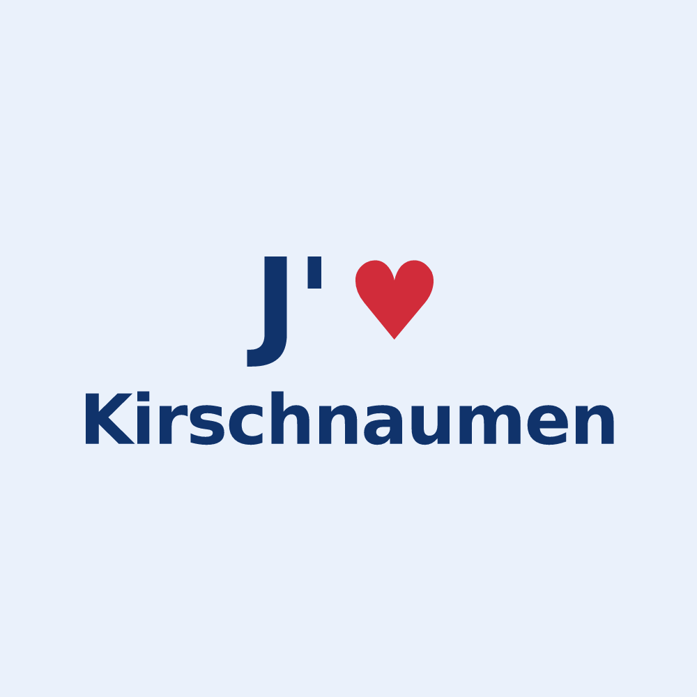 Sticker personnalisé Kirschnaumen — design J'aime Kirschnaumen