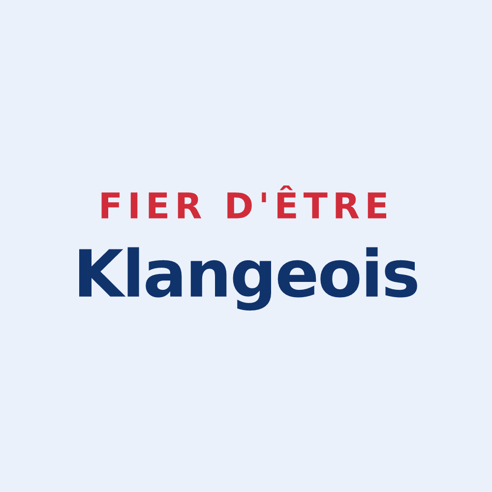 Sticker « Fier d'être Klangeois » — design pour Klang