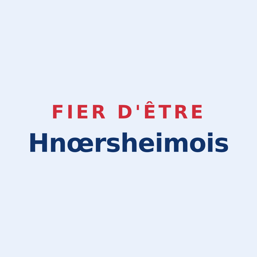 Sticker « Fier d'être Hnœrsheimois » — design pour Knœrsheim
