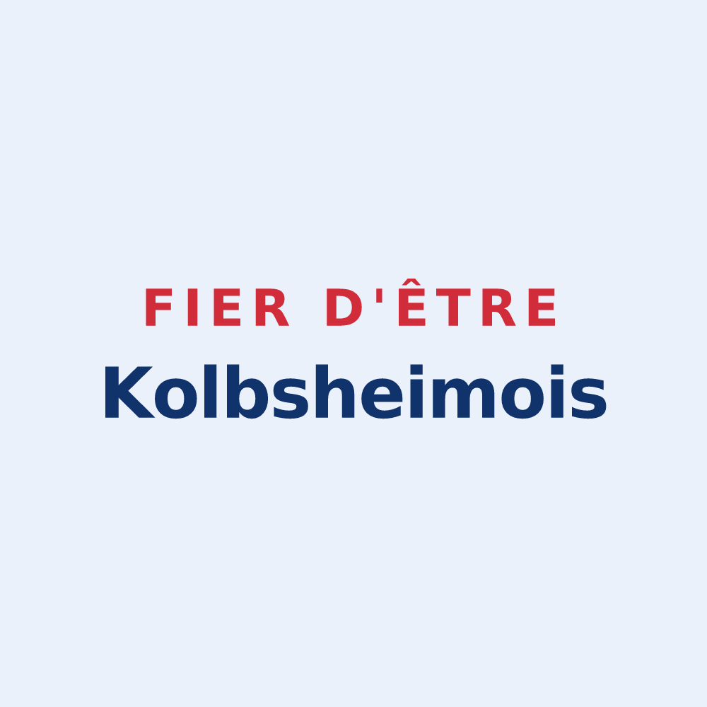 Sticker « Fier d'être Kolbsheimois » — design pour Kolbsheim