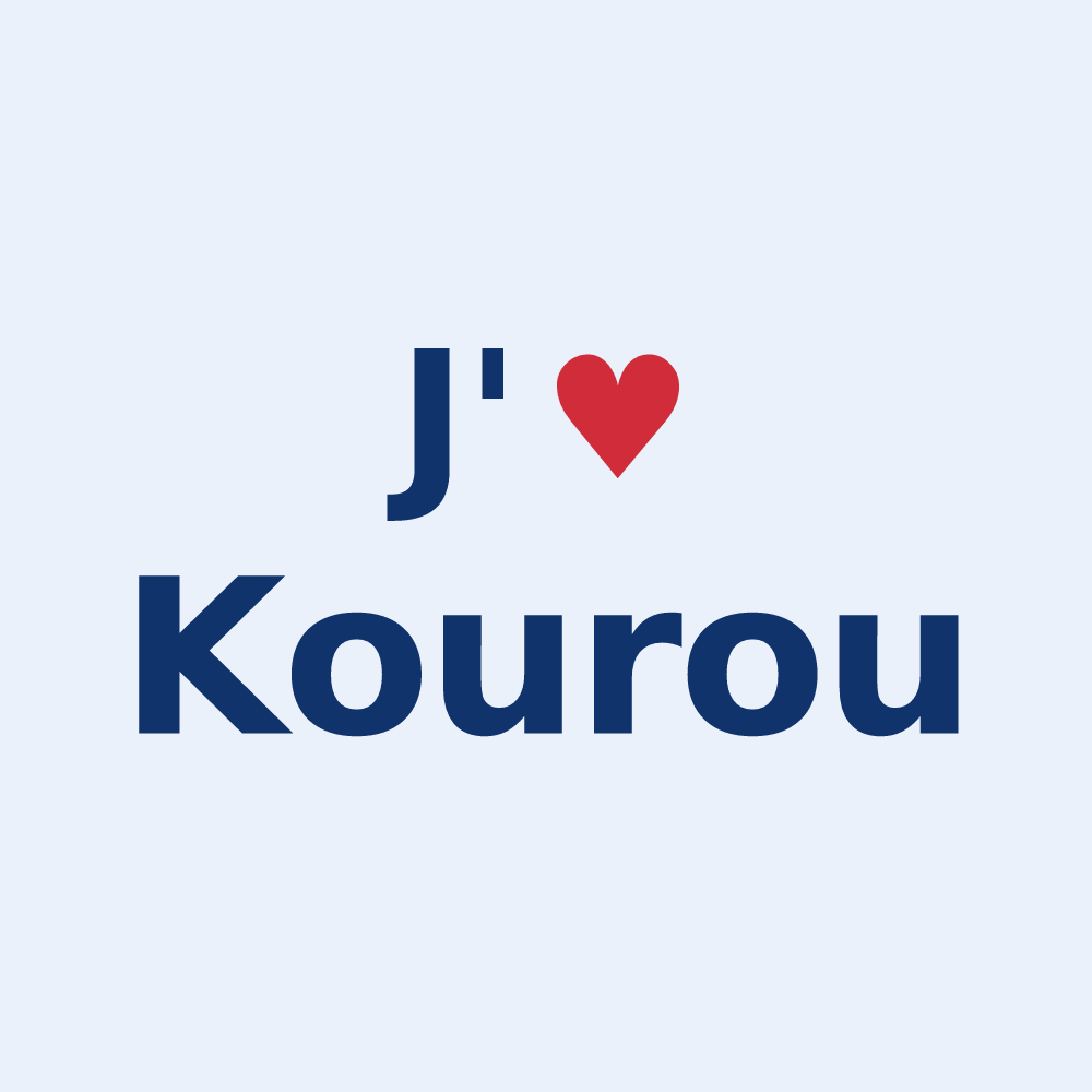 Sticker personnalisé Kourou — design J'aime Kourou