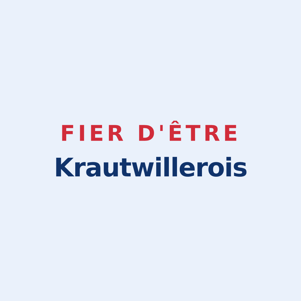 Sticker « Fier d'être Krautwillerois » — design pour Krautwiller