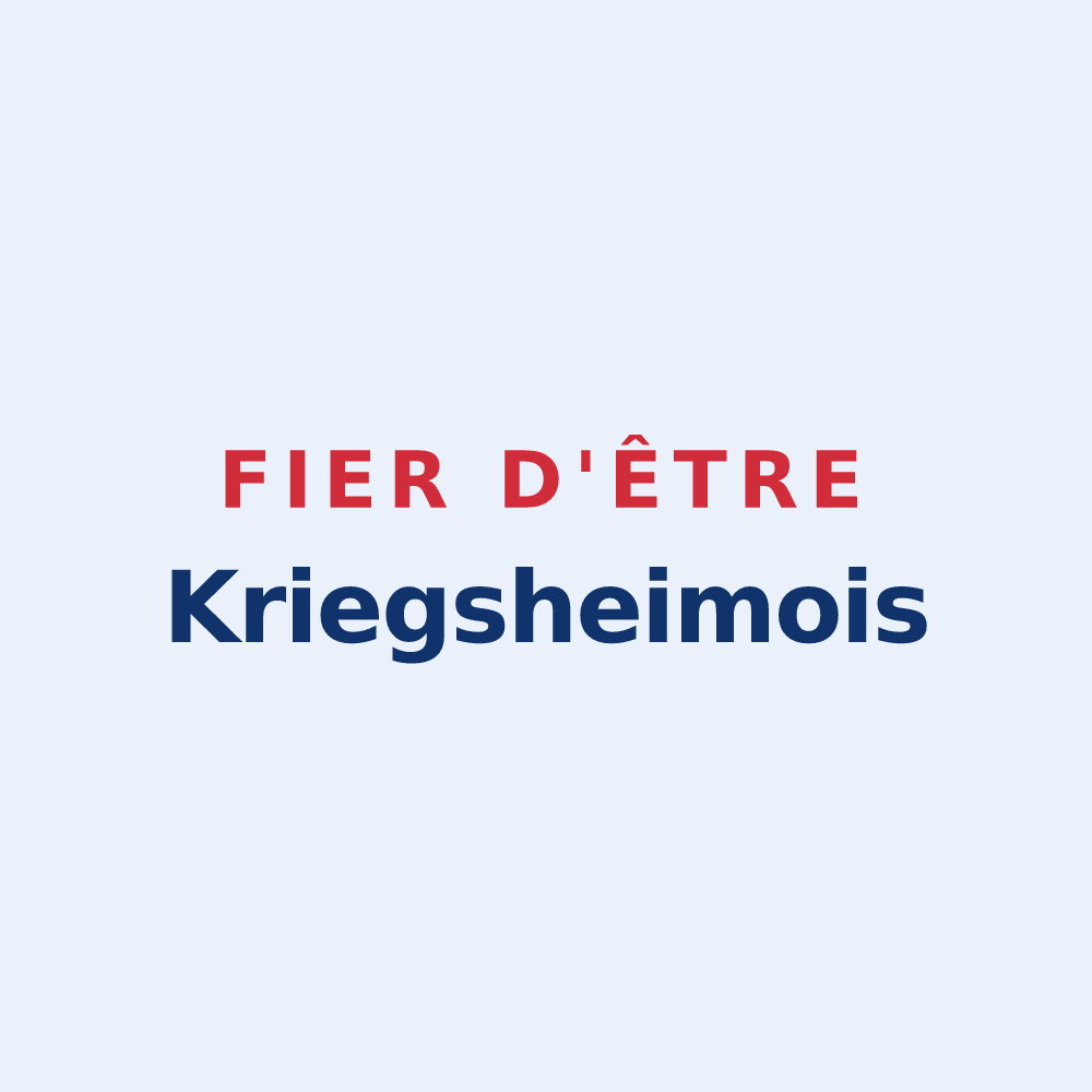 Sticker « Fier d'être Kriegsheimois » — design pour Kriegsheim
