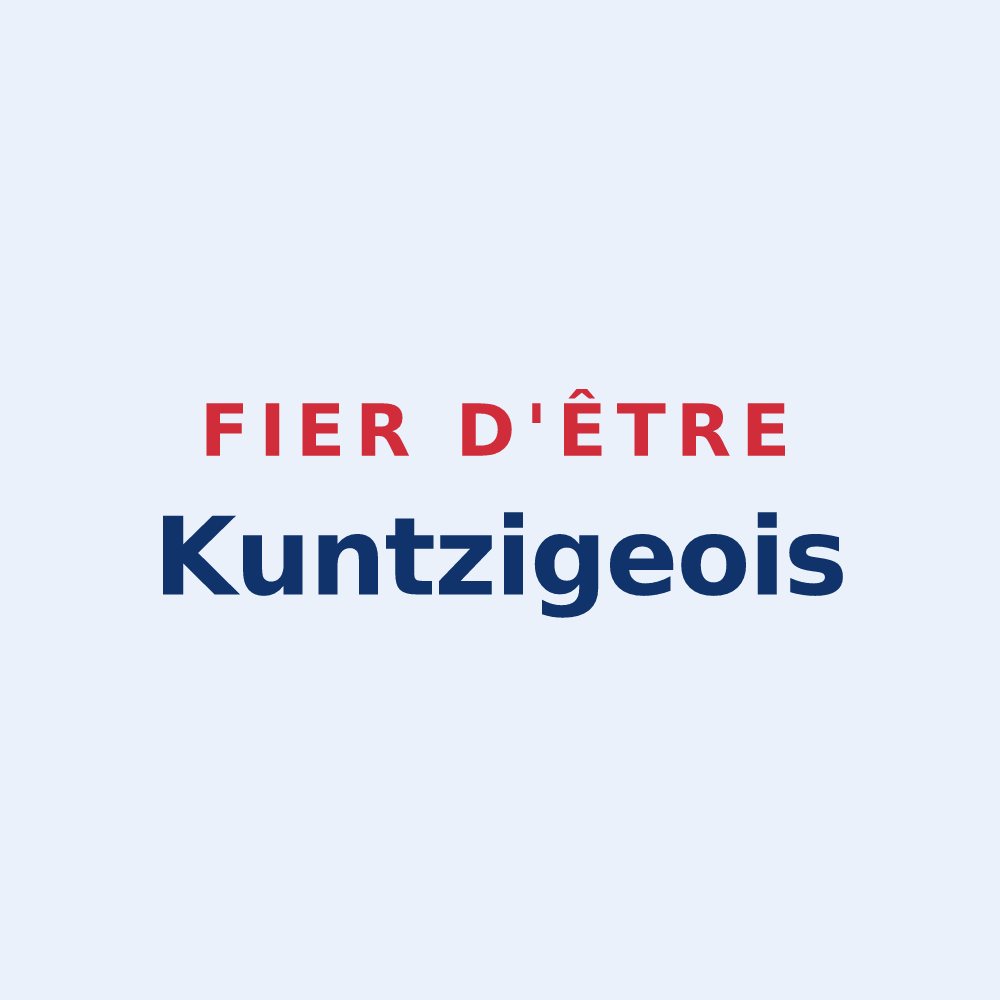 Sticker « Fier d'être Kuntzigeois » — design pour Kuntzig
