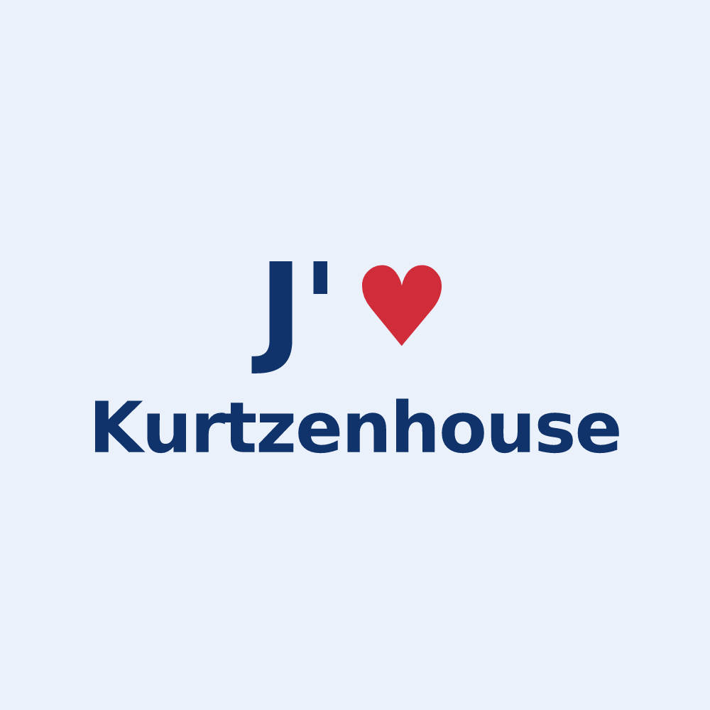 Sticker personnalisé Kurtzenhouse — design J'aime Kurtzenhouse