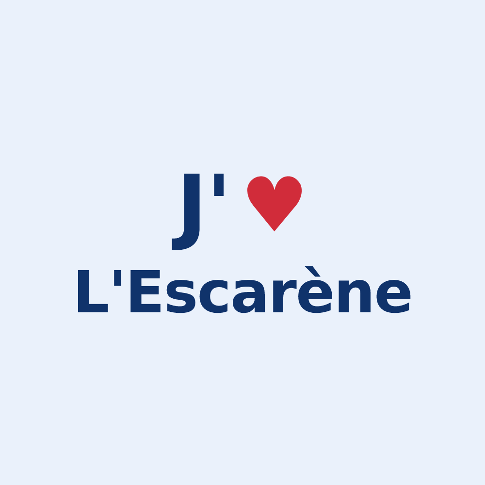 Sticker personnalisé L'Escarène — design J'aime L'Escarène