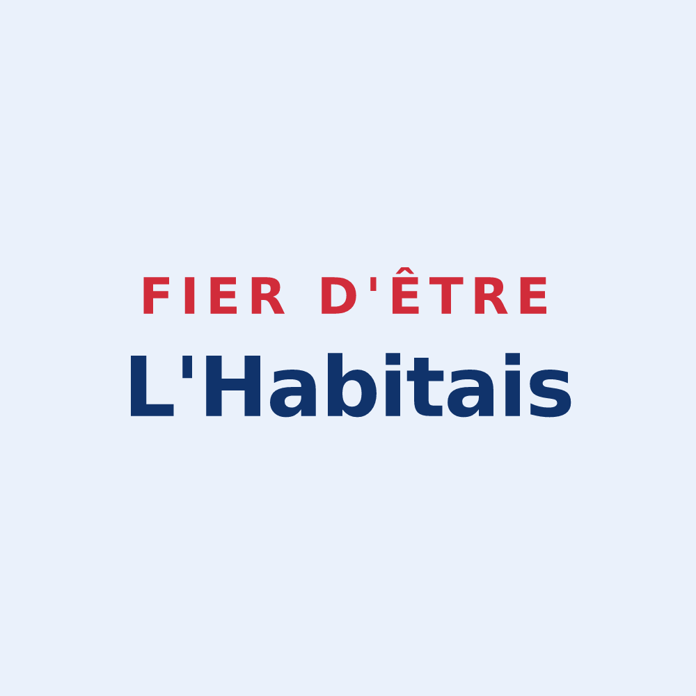Sticker « Fier d'être L'Habitais » — design pour L'Habit