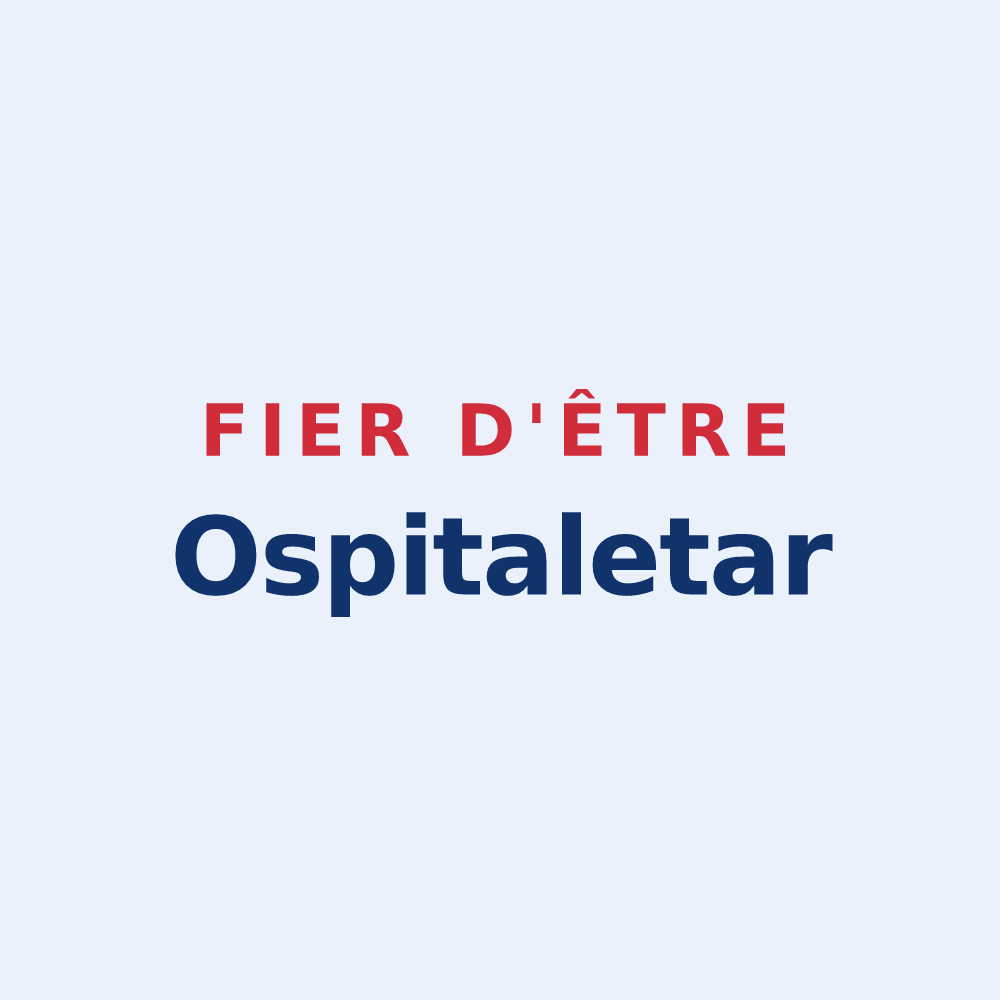 Sticker « Fier d'être Ospitaletar » — design pour L'Hôpital-Saint-Blaise