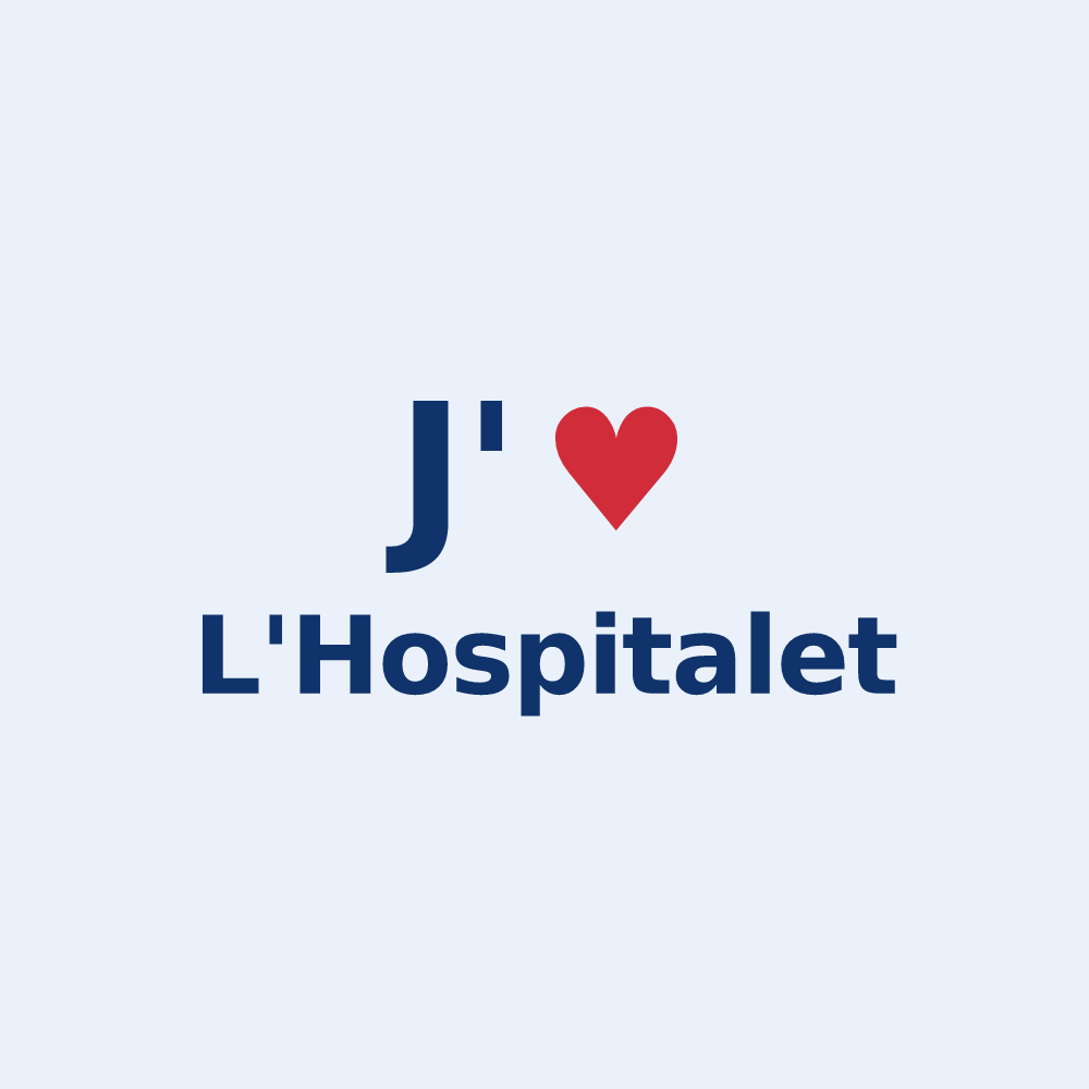 Sticker personnalisé L'Hospitalet — design J'aime L'Hospitalet