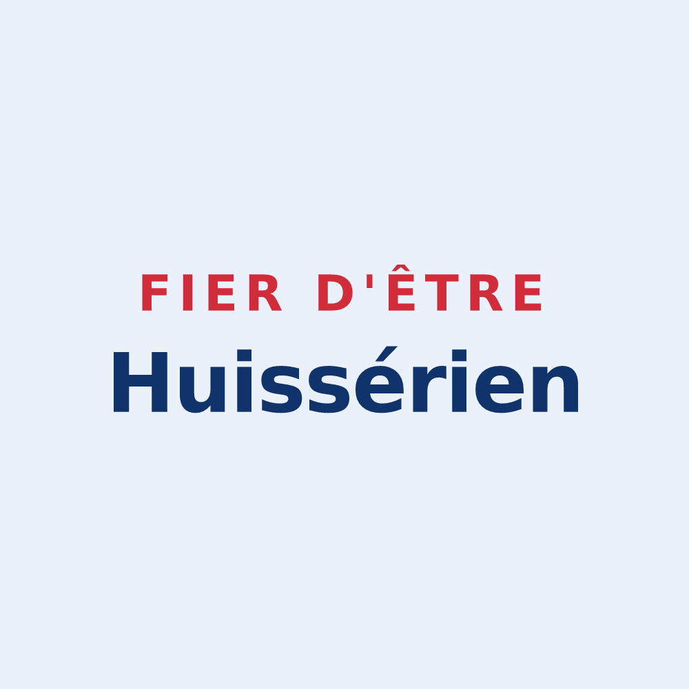 Sticker « Fier d'être Huissérien » — design pour L'Huisserie
