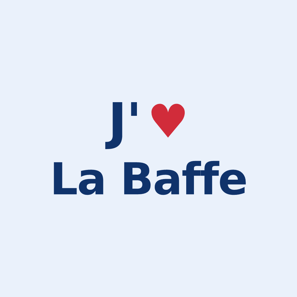 Sticker personnalisé La Baffe — design J'aime La Baffe