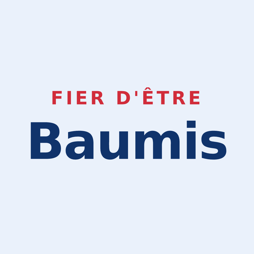 Sticker « Fier d'être Baumis » — design pour La Baume