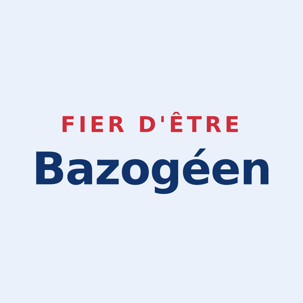 Sticker « Fier d'être Bazogéen » — design pour La Bazoge-Montpinçon