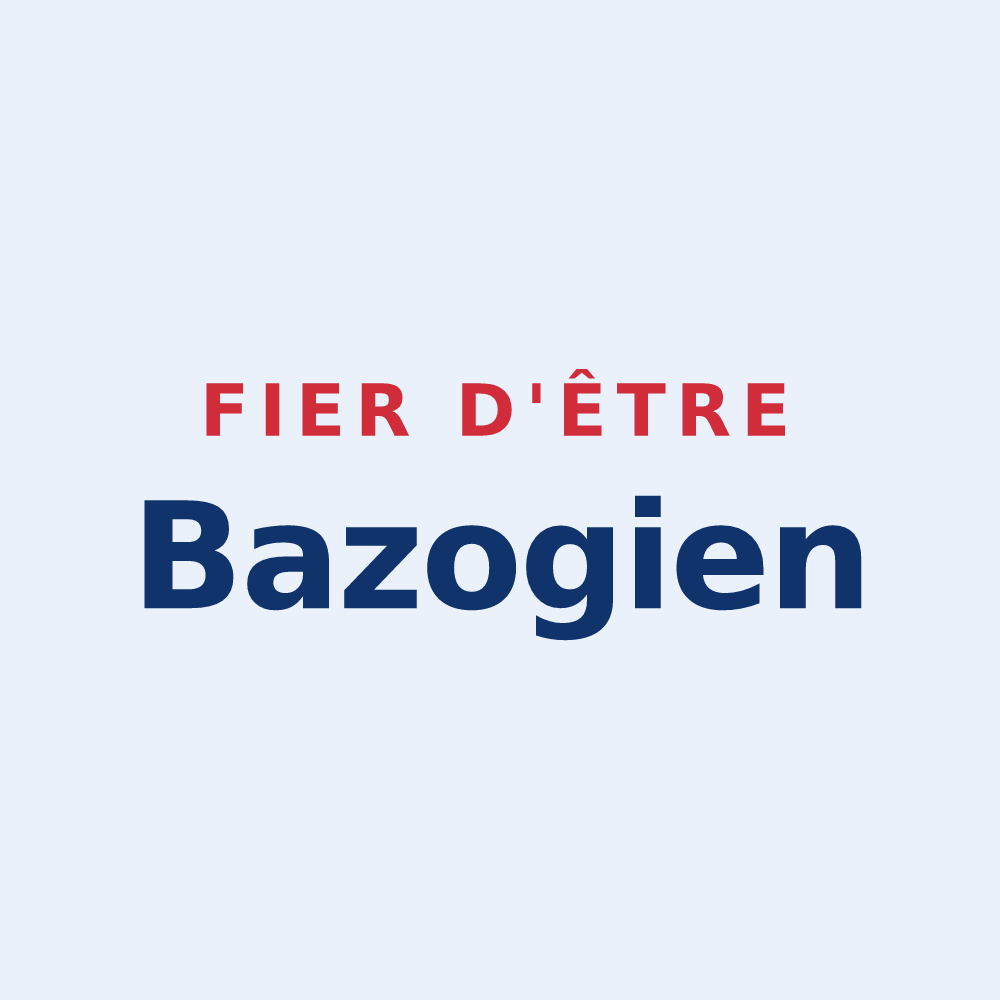 Sticker « Fier d'être Bazogien » — design pour La Bazoge