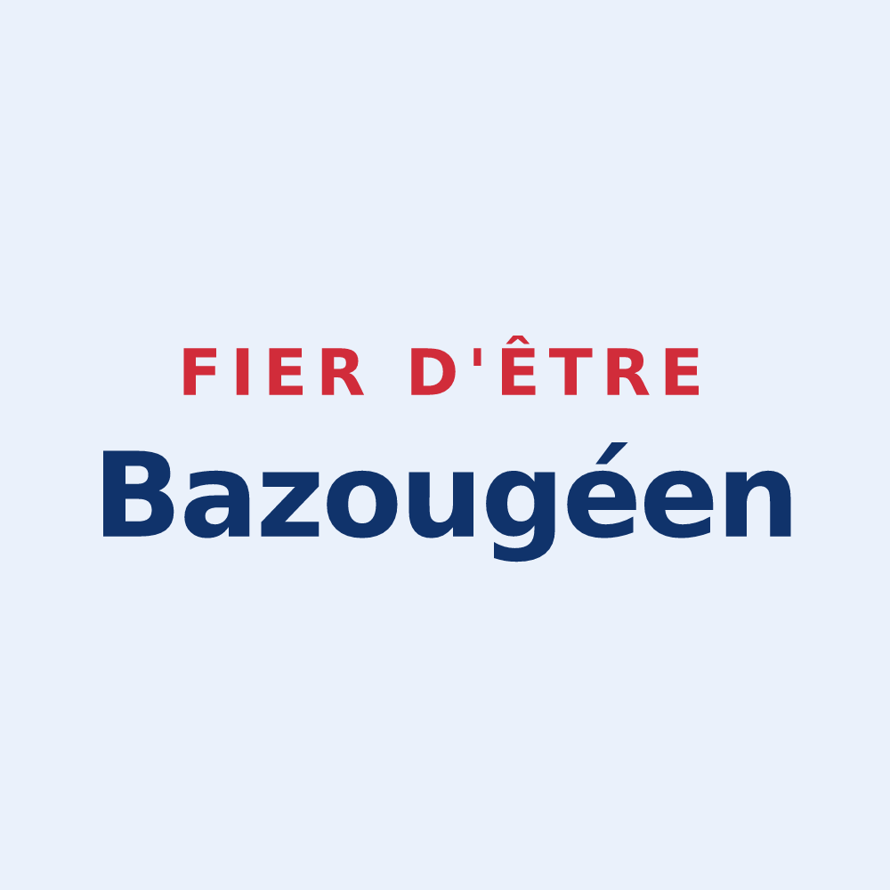 Sticker « Fier d'être Bazougéen » — design pour La Bazouge-de-Chemeré