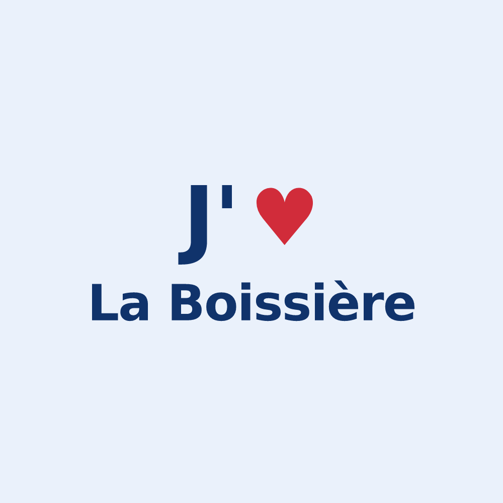 Sticker personnalisé La Boissière — design J'aime La Boissière