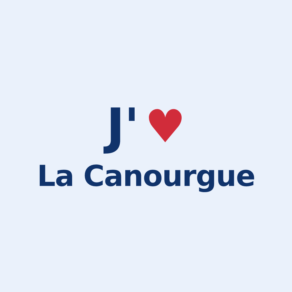 Sticker personnalisé La Canourgue — design J'aime La Canourgue